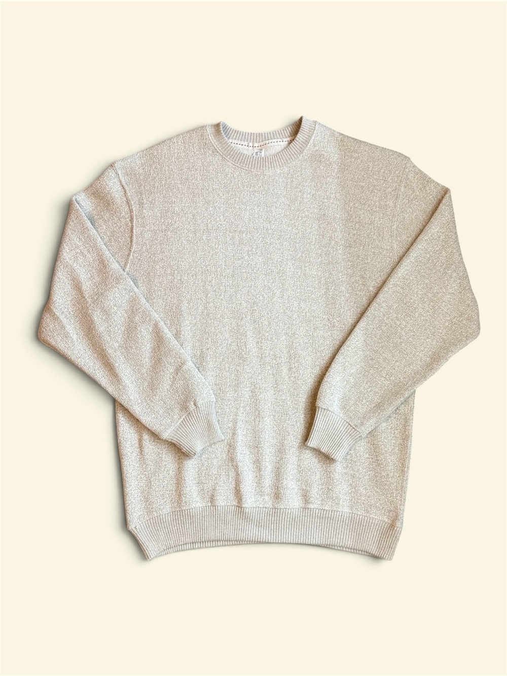 Women's Crewneck Sweater in Cream